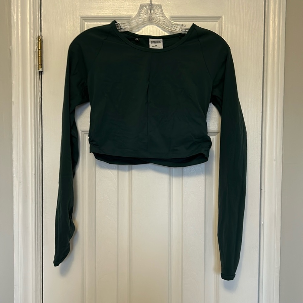 GYMSHARK x Whitney Simmons long sleeves crop top
